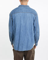 Vintage, Levi's, Denim, Button, Up, Shirt, The Real Deal, size double extra large, colour Blue, newtown, sydney, australia, thrift store, opshop, preloved, secondhand, sustainable, retro, antique, 70s, 80s, 90s, 2000s, 00s, fashion, clothing, streetwear, trendy, garment, style, boutique, store, shop, archive, sale, cheap, best, top, Shirts