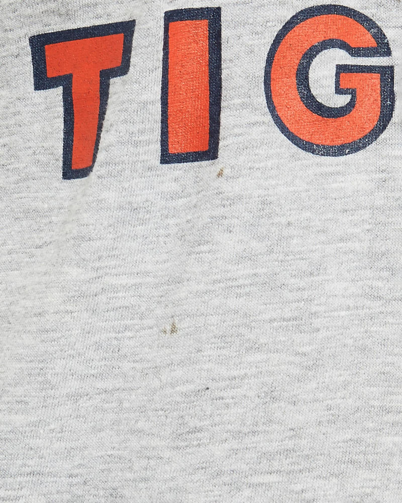 Vintage, 80s, MLB, Detroit, Tigers, Tee, The Real Deal, size double extra small, colour Grey, newtown, sydney, australia, thrift store, opshop, preloved, secondhand, sustainable, retro, antique, 70s, 80s, 90s, 2000s, 00s, fashion, clothing, streetwear, trendy, garment, style, boutique, store, shop, archive, sale, cheap, best, top, T-Shirts