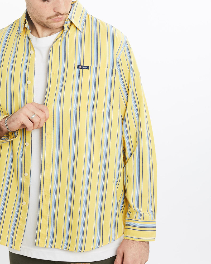 Vintage, 90s, Chaps, Ralph, Lauren, Button, Up, Shirt, The Real Deal, size extra large, colour Multicolour, newtown, sydney, australia, thrift store, opshop, preloved, secondhand, sustainable, retro, antique, 70s, 80s, 90s, 2000s, 00s, fashion, clothing, streetwear, trendy, garment, style, boutique, store, shop, archive, sale, cheap, best, top, Shirts