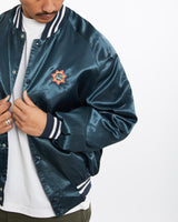 Vintage, 80s, San, Jose, PAL, Varsity, Jacket, The Real Deal, size large, colour Navy, newtown, sydney, australia, thrift store, opshop, preloved, secondhand, sustainable, retro, antique, 70s, 80s, 90s, 2000s, 00s, fashion, clothing, streetwear, trendy, garment, style, boutique, store, shop, archive, sale, cheap, best, top, Jackets