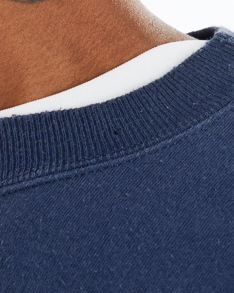 Vintage, 1996, Olympics, Jeopardy, Sponsor, Sweatshirt, The Real Deal, size large, colour Navy, newtown, sydney, australia, thrift store, opshop, preloved, secondhand, sustainable, retro, antique, 70s, 80s, 90s, 2000s, 00s, fashion, clothing, streetwear, trendy, garment, style, boutique, store, shop, archive, sale, cheap, best, top, Sweats and hoodies