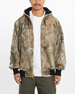 Vintage, 90s, Carhartt, Realtree, Camo, Active', Jacket, The Real Deal, size large, colour Green, newtown, sydney, australia, thrift store, opshop, preloved, secondhand, sustainable, retro, antique, 70s, 80s, 90s, 2000s, 00s, fashion, clothing, streetwear, trendy, garment, style, boutique, store, shop, archive, sale, cheap, best, top, Jackets