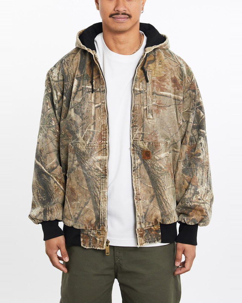 Vintage, 90s, Carhartt, Realtree, Camo, Active', Jacket, The Real Deal, size large, colour Green, newtown, sydney, australia, thrift store, opshop, preloved, secondhand, sustainable, retro, antique, 70s, 80s, 90s, 2000s, 00s, fashion, clothing, streetwear, trendy, garment, style, boutique, store, shop, archive, sale, cheap, best, top, Jackets