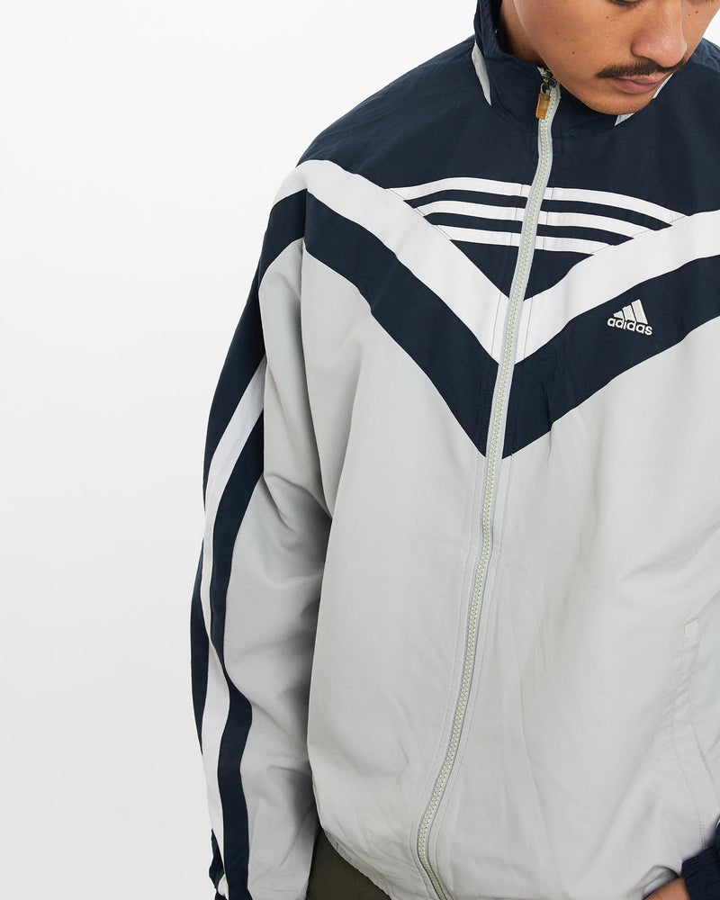 Vintage, Adidas, Windbreaker, Jacket, The Real Deal, size large, colour Multicolour, newtown, sydney, australia, thrift store, opshop, preloved, secondhand, sustainable, retro, antique, 70s, 80s, 90s, 2000s, 00s, fashion, clothing, streetwear, trendy, garment, style, boutique, store, shop, archive, sale, cheap, best, top, Jackets