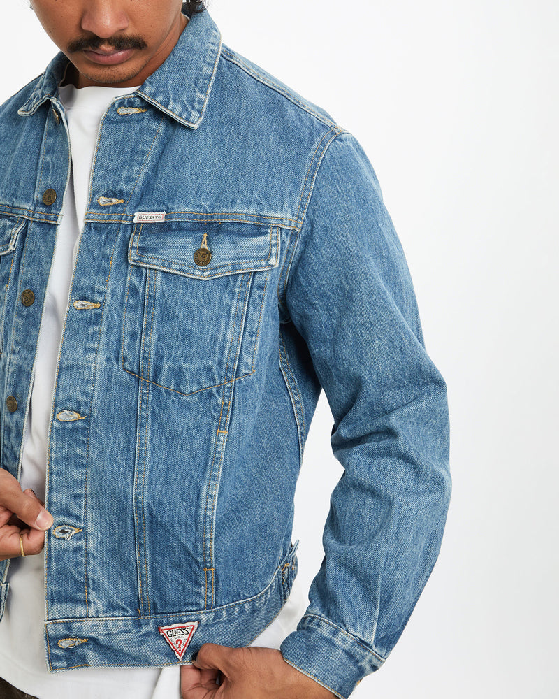 Vintage 80s Guess USA Denim Jacket <br>M , The Real Deal , newtown, sydney, australia, thrift store, opshop, preloved, secondhand, sustainable, retro, antique, 70s, 80s, 90s, 2000s, 00s, fashion, clothing, streetwear, trendy, garment, style, boutique, store, shop, archive, sale, cheap, best, top