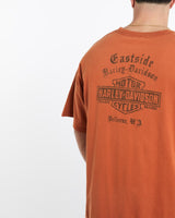Vintage, Harley, Davidson, Tee, The Real Deal, size double extra large, colour Orange, newtown, sydney, australia, thrift store, opshop, preloved, secondhand, sustainable, retro, antique, 70s, 80s, 90s, 2000s, 00s, fashion, clothing, streetwear, trendy, garment, style, boutique, store, shop, archive, sale, cheap, best, top, T-Shirts