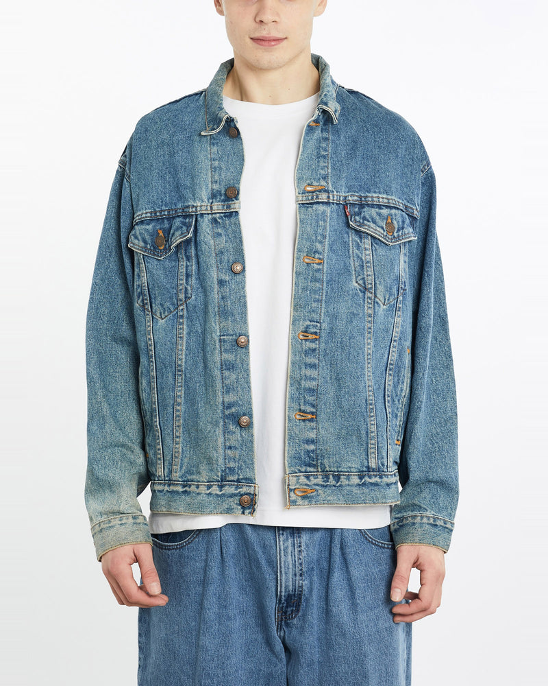 Vintage, Levi's, Denim, Jacket, The Real Deal, size extra large, colour Blue, newtown, sydney, australia, thrift store, opshop, preloved, secondhand, sustainable, retro, antique, 70s, 80s, 90s, 2000s, 00s, fashion, clothing, streetwear, trendy, garment, style, boutique, store, shop, archive, sale, cheap, best, top, Jackets