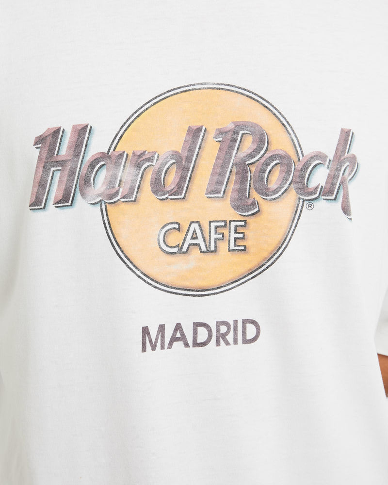 Vintage, 90s, Hard, Rock, Cafe, Tee, The Real Deal, size large, colour White, newtown, sydney, australia, thrift store, opshop, preloved, secondhand, sustainable, retro, antique, 70s, 80s, 90s, 2000s, 00s, fashion, clothing, streetwear, trendy, garment, style, boutique, store, shop, archive, sale, cheap, best, top, T-Shirts