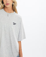 Vintage, Reebok, Tee, The Real Deal, size medium, colour Grey, newtown, sydney, australia, thrift store, opshop, preloved, secondhand, sustainable, retro, antique, 70s, 80s, 90s, 2000s, 00s, fashion, clothing, streetwear, trendy, garment, style, boutique, store, shop, archive, sale, cheap, best, top, T-Shirts