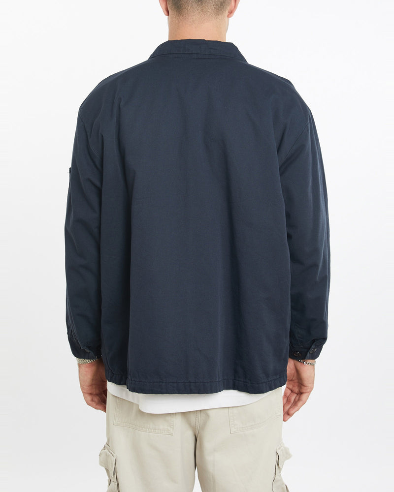 Vintage, 90s, Mechanic, Jacket, The Real Deal, size extra large, colour Navy, newtown, sydney, australia, thrift store, opshop, preloved, secondhand, sustainable, retro, antique, 70s, 80s, 90s, 2000s, 00s, fashion, clothing, streetwear, trendy, garment, style, boutique, store, shop, archive, sale, cheap, best, top, Jackets