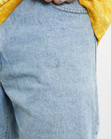 Vintage, Route, 66, Denim, Shorts, The Real Deal, size 33", colour Blue, newtown, sydney, australia, thrift store, opshop, preloved, secondhand, sustainable, retro, antique, 70s, 80s, 90s, 2000s, 00s, fashion, clothing, streetwear, trendy, garment, style, boutique, store, shop, archive, sale, cheap, best, top, Shorts