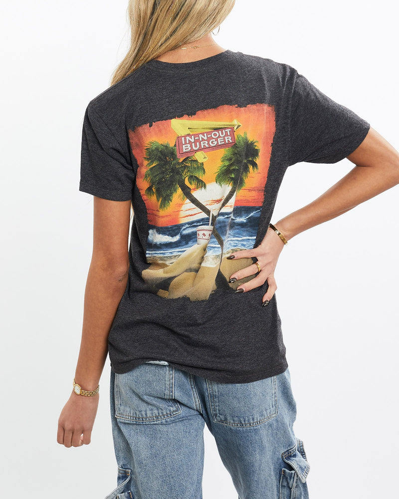 Vintage, In-N-Out, Burger, Tee, The Real Deal, size extra small, colour Black, newtown, sydney, australia, thrift store, opshop, preloved, secondhand, sustainable, retro, antique, 70s, 80s, 90s, 2000s, 00s, fashion, clothing, streetwear, trendy, garment, style, boutique, store, shop, archive, sale, cheap, best, top, T-Shirts