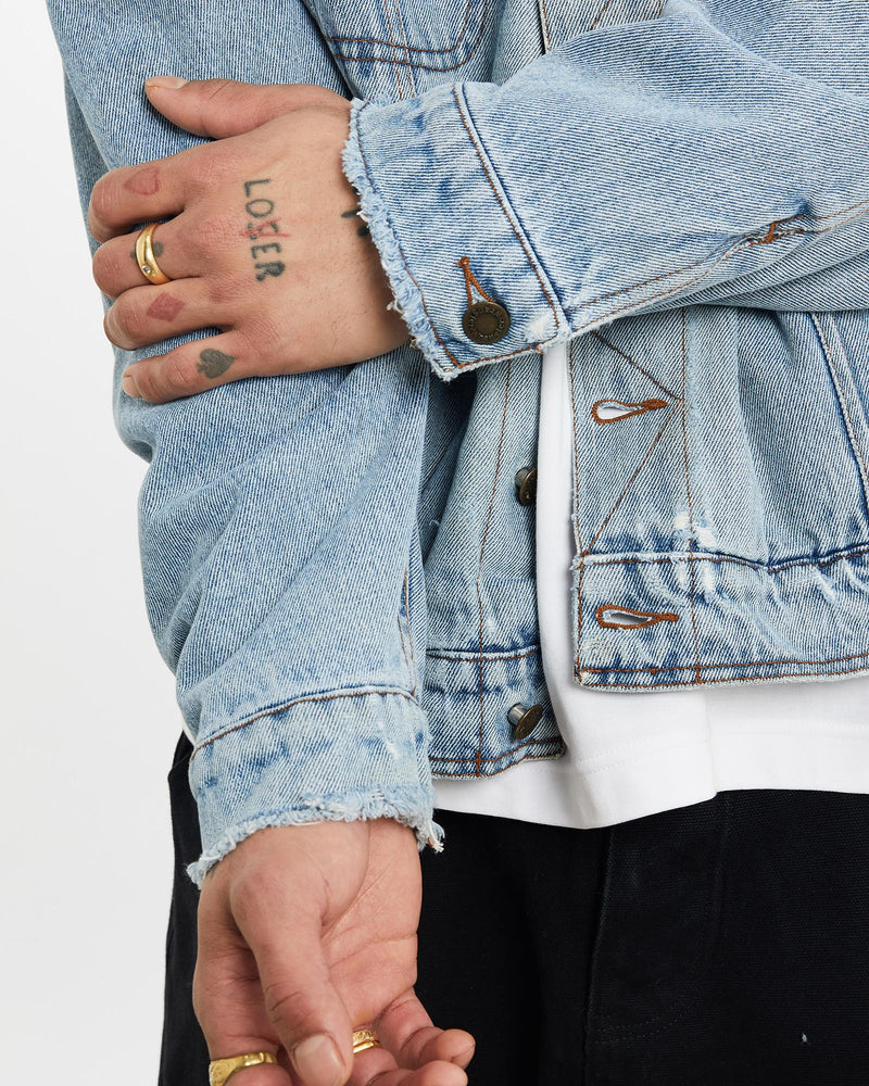 Vintage, Wrangler, Sherpa, Lined, Denim, Jacket, The Real Deal, size extra large, colour Blue, newtown, sydney, australia, thrift store, opshop, preloved, secondhand, sustainable, retro, antique, 70s, 80s, 90s, 2000s, 00s, fashion, clothing, streetwear, trendy, garment, style, boutique, store, shop, archive, sale, cheap, best, top, Jackets