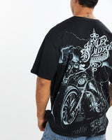 Vintage, Harley, Davidson, Tee, The Real Deal, size extra large, colour Black, newtown, sydney, australia, thrift store, opshop, preloved, secondhand, sustainable, retro, antique, 70s, 80s, 90s, 2000s, 00s, fashion, clothing, streetwear, trendy, garment, style, boutique, store, shop, archive, sale, cheap, best, top, T-Shirts