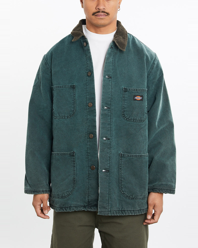 Vintage, Dickies, Blanket, Lined, Jacket, The Real Deal, size large, colour Green, newtown, sydney, australia, thrift store, opshop, preloved, secondhand, sustainable, retro, antique, 70s, 80s, 90s, 2000s, 00s, fashion, clothing, streetwear, trendy, garment, style, boutique, store, shop, archive, sale, cheap, best, top, Jackets