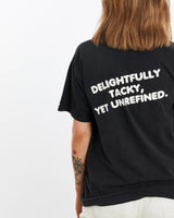 Vintage, Hooters, Tee, The Real Deal, size medium, colour Black, newtown, sydney, australia, thrift store, opshop, preloved, secondhand, sustainable, retro, antique, 70s, 80s, 90s, 2000s, 00s, fashion, clothing, streetwear, trendy, garment, style, boutique, store, shop, archive, sale, cheap, best, top, T-Shirts