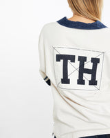 Vintage, Tommy, Hilfiger, Rugby, Shirt, The Real Deal, size medium, colour White, newtown, sydney, australia, thrift store, opshop, preloved, secondhand, sustainable, retro, antique, 70s, 80s, 90s, 2000s, 00s, fashion, clothing, streetwear, trendy, garment, style, boutique, store, shop, archive, sale, cheap, best, top, Shirts