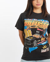 Vintage, 90s, Gerald, Wilkerson, Racing, Tee, The Real Deal, size double extra small, colour Black, newtown, sydney, australia, thrift store, opshop, preloved, secondhand, sustainable, retro, antique, 70s, 80s, 90s, 2000s, 00s, fashion, clothing, streetwear, trendy, garment, style, boutique, store, shop, archive, sale, cheap, best, top, T-Shirts