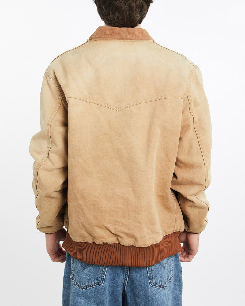 Vintage, Carhartt, Santa, Fe', Jacket, The Real Deal, size extra large, colour Beige, newtown, sydney, australia, thrift store, opshop, preloved, secondhand, sustainable, retro, antique, 70s, 80s, 90s, 2000s, 00s, fashion, clothing, streetwear, trendy, garment, style, boutique, store, shop, archive, sale, cheap, best, top, Jackets
