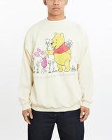 Vintage, 90s, Disney, Winnie, The, Pooh, Sweatshirt, The Real Deal, size large, colour Yellow, newtown, sydney, australia, thrift store, opshop, preloved, secondhand, sustainable, retro, antique, 70s, 80s, 90s, 2000s, 00s, fashion, clothing, streetwear, trendy, garment, style, boutique, store, shop, archive, sale, cheap, best, top, Sweats and hoodies