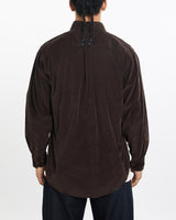 Vintage, Tommy, Hilfiger, Corduroy, Button, Up, Shirt, The Real Deal, size medium, colour Brown, newtown, sydney, australia, thrift store, opshop, preloved, secondhand, sustainable, retro, antique, 70s, 80s, 90s, 2000s, 00s, fashion, clothing, streetwear, trendy, garment, style, boutique, store, shop, archive, sale, cheap, best, top, Shirts