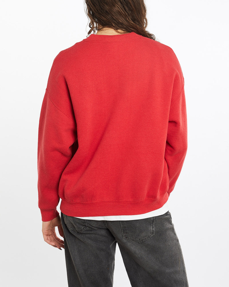 Vintage, 90s, Disney, Mickey, Mouse, Sweatshirt, The Real Deal, size medium, colour Red, newtown, sydney, australia, thrift store, opshop, preloved, secondhand, sustainable, retro, antique, 70s, 80s, 90s, 2000s, 00s, fashion, clothing, streetwear, trendy, garment, style, boutique, store, shop, archive, sale, cheap, best, top, Sweats and hoodies