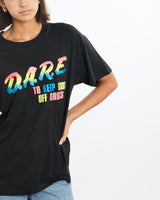 Vintage, 80s, D.A.R.E, Tee, The Real Deal, size small, colour Black, newtown, sydney, australia, thrift store, opshop, preloved, secondhand, sustainable, retro, antique, 70s, 80s, 90s, 2000s, 00s, fashion, clothing, streetwear, trendy, garment, style, boutique, store, shop, archive, sale, cheap, best, top, T-Shirts