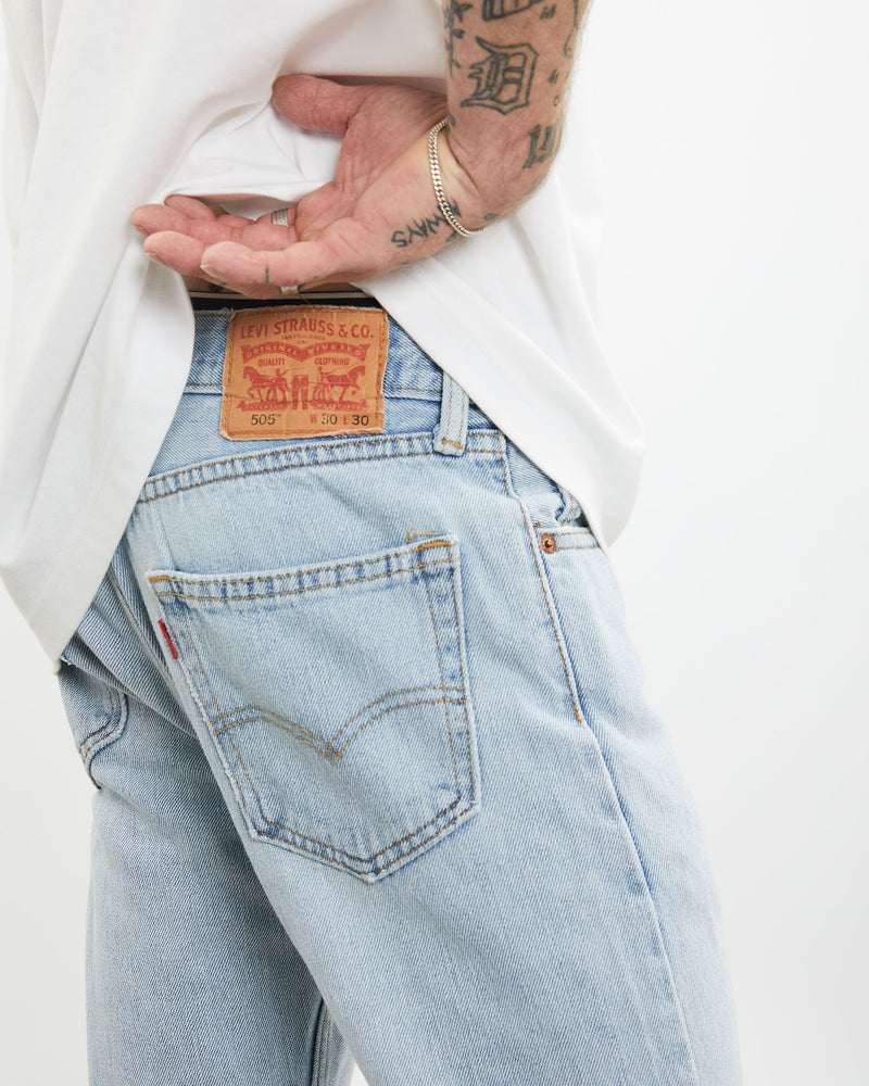 Vintage Levi's 505 Denim Jeans <br>30" , The Real Deal , newtown, sydney, australia, thrift store, opshop, preloved, secondhand, sustainable, retro, antique, 70s, 80s, 90s, 2000s, 00s, fashion, clothing, streetwear, trendy, garment, style, boutique, store, shop, archive, sale, cheap, best, top