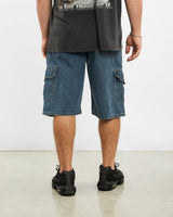 Vintage Wrangler Denim Cargo Shorts <br>35" , The Real Deal , newtown, sydney, australia, thrift store, opshop, preloved, secondhand, sustainable, retro, antique, 70s, 80s, 90s, 2000s, 00s, fashion, clothing, streetwear, trendy, garment, style, boutique, store, shop, archive, sale, cheap, best, top