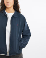 Vintage, 90s, Polo, Ralph, Lauren, Harrington, Jacket, The Real Deal, size medium, colour Navy, newtown, sydney, australia, thrift store, opshop, preloved, secondhand, sustainable, retro, antique, 70s, 80s, 90s, 2000s, 00s, fashion, clothing, streetwear, trendy, garment, style, boutique, store, shop, archive, sale, cheap, best, top, Jackets