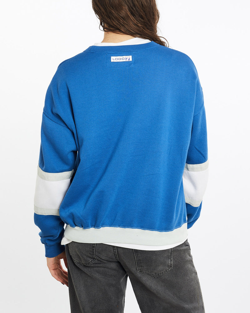 Vintage, 90s, NCAA, Duke, Blue, Devils, Sweatshirt, The Real Deal, size medium, colour Blue, newtown, sydney, australia, thrift store, opshop, preloved, secondhand, sustainable, retro, antique, 70s, 80s, 90s, 2000s, 00s, fashion, clothing, streetwear, trendy, garment, style, boutique, store, shop, archive, sale, cheap, best, top, Sweats and hoodies