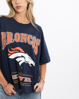 Vintage, 1997, NFL, Denver, Broncos, Cropped, Tee, The Real Deal, size small, colour Navy, newtown, sydney, australia, thrift store, opshop, preloved, secondhand, sustainable, retro, antique, 70s, 80s, 90s, 2000s, 00s, fashion, clothing, streetwear, trendy, garment, style, boutique, store, shop, archive, sale, cheap, best, top, T-Shirts