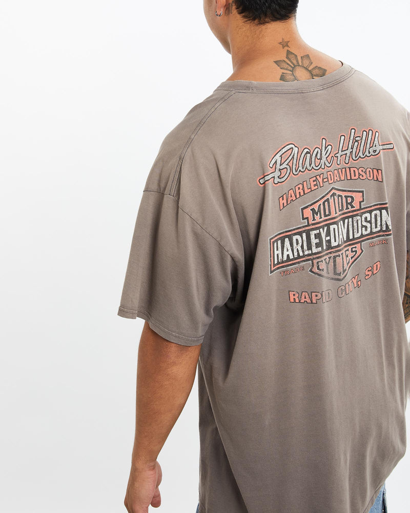 Vintage, 90s, Harley, Davidson, Tee, The Real Deal, size extra large, colour Brown, newtown, sydney, australia, thrift store, opshop, preloved, secondhand, sustainable, retro, antique, 70s, 80s, 90s, 2000s, 00s, fashion, clothing, streetwear, trendy, garment, style, boutique, store, shop, archive, sale, cheap, best, top, T-Shirts