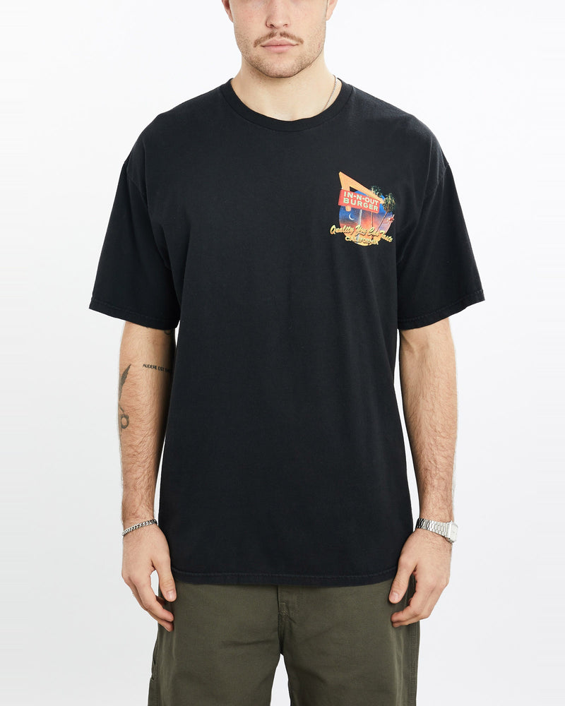 Vintage, In-N-Out, Burger, Tee, The Real Deal, size extra large, colour Black, newtown, sydney, australia, thrift store, opshop, preloved, secondhand, sustainable, retro, antique, 70s, 80s, 90s, 2000s, 00s, fashion, clothing, streetwear, trendy, garment, style, boutique, store, shop, archive, sale, cheap, best, top, T-Shirts