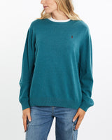 Vintage, 90s, Polo, Ralph, Lauren, Knit, Sweater, The Real Deal, size medium, colour Blue, newtown, sydney, australia, thrift store, opshop, preloved, secondhand, sustainable, retro, antique, 70s, 80s, 90s, 2000s, 00s, fashion, clothing, streetwear, trendy, garment, style, boutique, store, shop, archive, sale, cheap, best, top, Sweats and hoodies