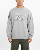 Vintage, 90s, Disney, Winnie, The, Pooh, Tigger', Sweatshirt, The Real Deal, size extra large, colour Grey, newtown, sydney, australia, thrift store, opshop, preloved, secondhand, sustainable, retro, antique, 70s, 80s, 90s, 2000s, 00s, fashion, clothing, streetwear, trendy, garment, style, boutique, store, shop, archive, sale, cheap, best, top, Sweats and hoodies