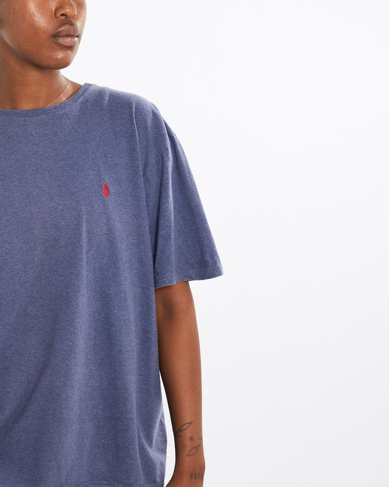 Vintage, 90s, Polo, Ralph, Lauren, Tee, The Real Deal, size medium, colour Blue, newtown, sydney, australia, thrift store, opshop, preloved, secondhand, sustainable, retro, antique, 70s, 80s, 90s, 2000s, 00s, fashion, clothing, streetwear, trendy, garment, style, boutique, store, shop, archive, sale, cheap, best, top, T-Shirts