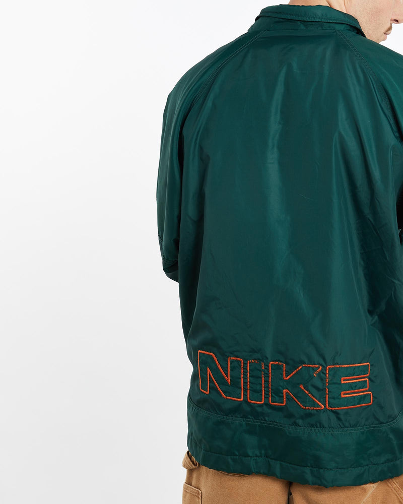 Vintage, 90s, Nike, Puffer, Jacket, The Real Deal, size extra large, colour Green, newtown, sydney, australia, thrift store, opshop, preloved, secondhand, sustainable, retro, antique, 70s, 80s, 90s, 2000s, 00s, fashion, clothing, streetwear, trendy, garment, style, boutique, store, shop, archive, sale, cheap, best, top, Jackets