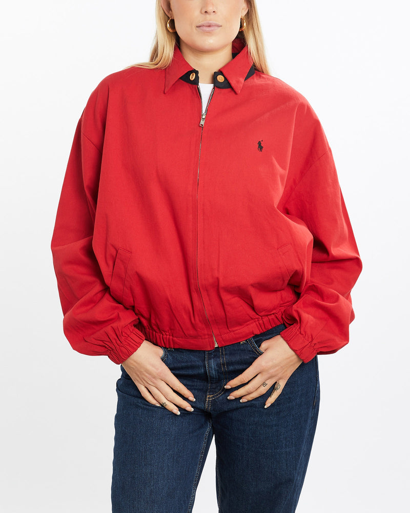 Vintage, 90s, Polo, Ralph, Lauren, Harrington, Jacket, The Real Deal, size medium, colour Red, newtown, sydney, australia, thrift store, opshop, preloved, secondhand, sustainable, retro, antique, 70s, 80s, 90s, 2000s, 00s, fashion, clothing, streetwear, trendy, garment, style, boutique, store, shop, archive, sale, cheap, best, top, Jackets