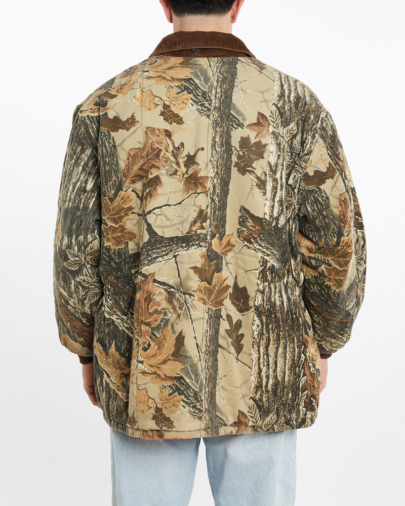 Vintage, 90s, Realtree, Camo, Reversible, Jacket, The Real Deal, size double extra large, colour Green, newtown, sydney, australia, thrift store, opshop, preloved, secondhand, sustainable, retro, antique, 70s, 80s, 90s, 2000s, 00s, fashion, clothing, streetwear, trendy, garment, style, boutique, store, shop, archive, sale, cheap, best, top, Jackets