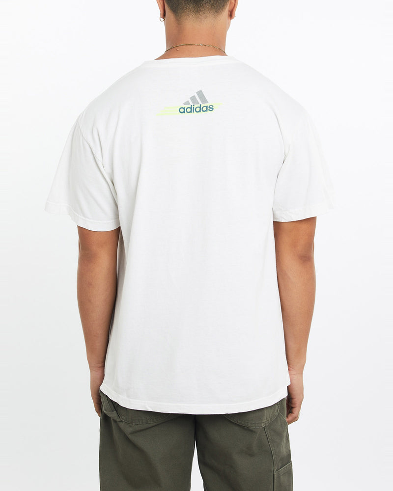 Vintage, 90s, Adidas, Tee, The Real Deal, size large, colour Red, newtown, sydney, australia, thrift store, opshop, preloved, secondhand, sustainable, retro, antique, 70s, 80s, 90s, 2000s, 00s, fashion, clothing, streetwear, trendy, garment, style, boutique, store, shop, archive, sale, cheap, best, top, T-Shirts