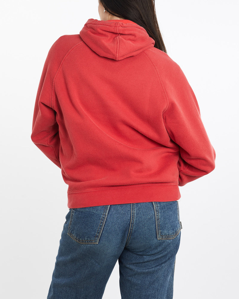 Vintage, Nike, Hooded, Sweatshirt, The Real Deal, size medium, colour Red, newtown, sydney, australia, thrift store, opshop, preloved, secondhand, sustainable, retro, antique, 70s, 80s, 90s, 2000s, 00s, fashion, clothing, streetwear, trendy, garment, style, boutique, store, shop, archive, sale, cheap, best, top, Sweats and hoodies