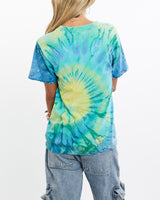 Vintage, 90s, Disney, Mickey, Mouse, Tie, Dye, Tee, The Real Deal, size extra small, colour Multicolour, newtown, sydney, australia, thrift store, opshop, preloved, secondhand, sustainable, retro, antique, 70s, 80s, 90s, 2000s, 00s, fashion, clothing, streetwear, trendy, garment, style, boutique, store, shop, archive, sale, cheap, best, top, T-Shirts