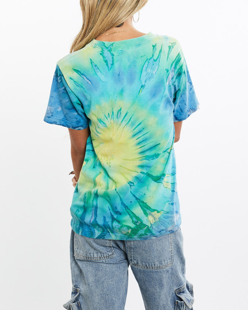 Vintage, 90s, Disney, Mickey, Mouse, Tie, Dye, Tee, The Real Deal, size extra small, colour Multicolour, newtown, sydney, australia, thrift store, opshop, preloved, secondhand, sustainable, retro, antique, 70s, 80s, 90s, 2000s, 00s, fashion, clothing, streetwear, trendy, garment, style, boutique, store, shop, archive, sale, cheap, best, top, T-Shirts