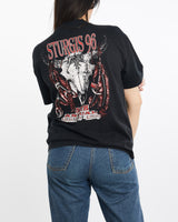 Vintage, 1996, Sturgis, Bike, Rally, Henley, Tee, The Real Deal, size large, colour Black, newtown, sydney, australia, thrift store, opshop, preloved, secondhand, sustainable, retro, antique, 70s, 80s, 90s, 2000s, 00s, fashion, clothing, streetwear, trendy, garment, style, boutique, store, shop, archive, sale, cheap, best, top, T-Shirts