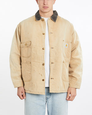 Vintage, 90s, Blanket, Lined, Carhartt, Michigan', Jacket, The Real Deal, size double extra large, colour Brown, newtown, sydney, australia, thrift store, opshop, preloved, secondhand, sustainable, retro, antique, 70s, 80s, 90s, 2000s, 00s, fashion, clothing, streetwear, trendy, garment, style, boutique, store, shop, archive, sale, cheap, best, top, Jackets