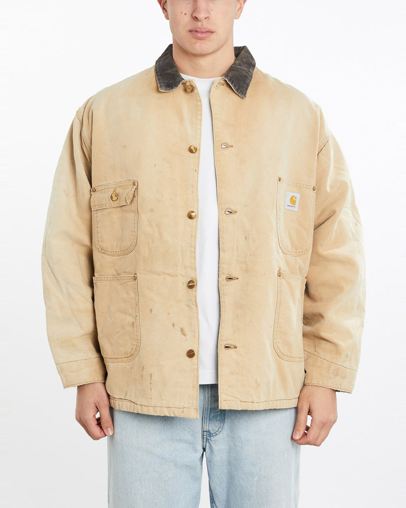 Vintage, 90s, Blanket, Lined, Carhartt, Michigan', Jacket, The Real Deal, size double extra large, colour Brown, newtown, sydney, australia, thrift store, opshop, preloved, secondhand, sustainable, retro, antique, 70s, 80s, 90s, 2000s, 00s, fashion, clothing, streetwear, trendy, garment, style, boutique, store, shop, archive, sale, cheap, best, top, Jackets