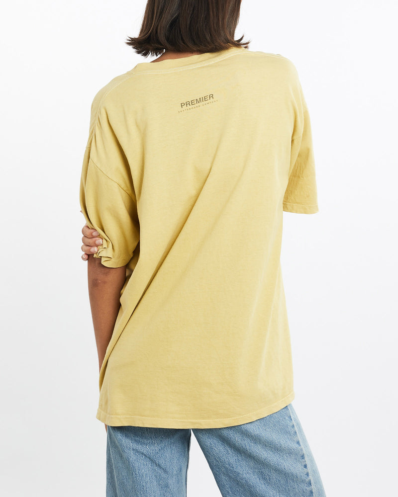 Vintage, Nike, Premier, Skateboard, Co., Tee, The Real Deal, size medium, colour Yellow, newtown, sydney, australia, thrift store, opshop, preloved, secondhand, sustainable, retro, antique, 70s, 80s, 90s, 2000s, 00s, fashion, clothing, streetwear, trendy, garment, style, boutique, store, shop, archive, sale, cheap, best, top, T-Shirts