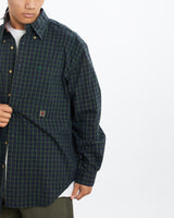 Vintage, 90s, Tommy, Hilfiger, Button, Up, Shirt, The Real Deal, size extra large, colour Navy, newtown, sydney, australia, thrift store, opshop, preloved, secondhand, sustainable, retro, antique, 70s, 80s, 90s, 2000s, 00s, fashion, clothing, streetwear, trendy, garment, style, boutique, store, shop, archive, sale, cheap, best, top, Shirts