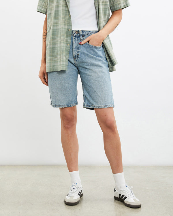 Vintage, Wrangler, Denim, Shorts, The Real Deal, size 31", colour Blue, newtown, sydney, australia, thrift store, opshop, preloved, secondhand, sustainable, retro, antique, 70s, 80s, 90s, 2000s, 00s, fashion, clothing, streetwear, trendy, garment, style, boutique, store, shop, archive, sale, cheap, best, top, Shorts